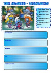 English Worksheet: SMURFS