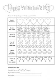 English Worksheet: Valentiens Day