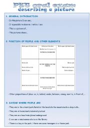 How to describe a picture. Pet oral exam and other B1 level