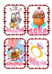 English Worksheet: Garfield Sant Valentines Day Flashcards 2/2