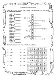 English Worksheet: CARDINAL NUMBERS