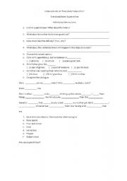 English Worksheet: Video activitie on Everybody hates Chris - Superstition