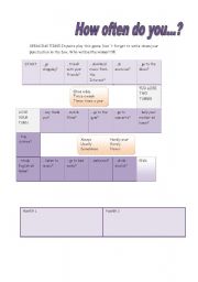 English Worksheet: frequency adverbs
