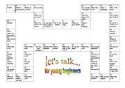 English Worksheet: lets Talk for Young Beginners