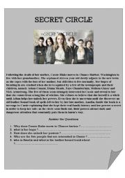 English Worksheet: Secret Circle 