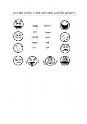 English worksheet: Emotions