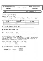 Second form Eco Test Feb 2012