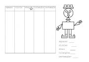 English Worksheet: Data handling: shapes