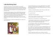 English Worksheet: Little Red Riding Hood