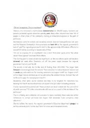 English Worksheet: Im not an expense, Im an investment