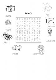 English worksheet: Food