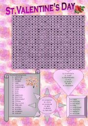 Valentine Wordsearch