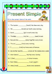English Worksheet: present simple 2