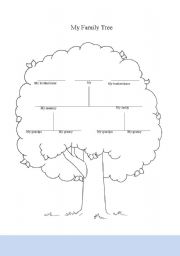 My family tree - ESL worksheet by garmarpi