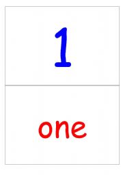 1 to 12 Numerals, words, and big dots - Flashcards