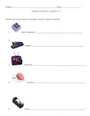 English Worksheet: Utiles escolares