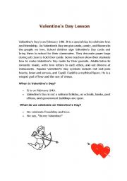 English Worksheet: Valentine day