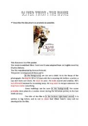 English Worksheet: Oliver Twist: film poster