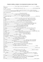 English Worksheet: mixed tenses