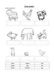 English Worksheet: Farm animals