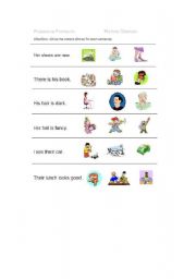 English Worksheet: subject pronouns