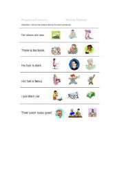 English worksheet: subject pronouns