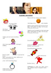 English Worksheet: VALENTINE KINA GRANNIS