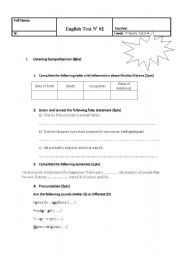 A mid-term test 1st-form