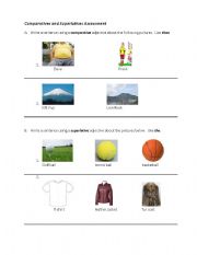 English Worksheet: comparative worksheet