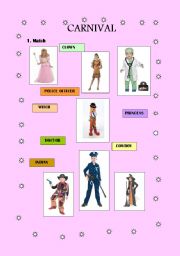 English worksheet: Carnival Costumes