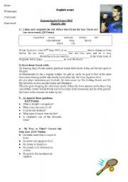 English Worksheet: English Test