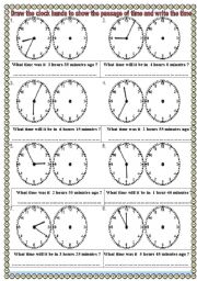 English Worksheet: time