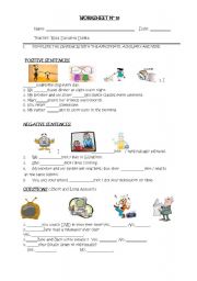 English worksheet: present simple