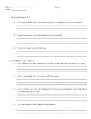 English worksheet: QandA