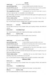 English Worksheet: Vocabulary