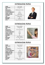 English Worksheet: Lets talk about them !