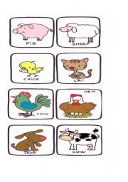 English Worksheet: Animals