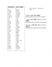 English worksheet: Chart with irregular English verbs for Spanish students