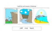 English Worksheet: Landforms and elements of landscape
