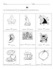 English worksheet: Long e (ea) 