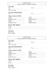 English Worksheet: Reading clues