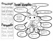 English Worksheet: Personal Information- greetings