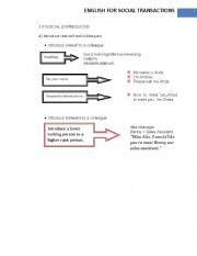 English worksheet: Social expressions