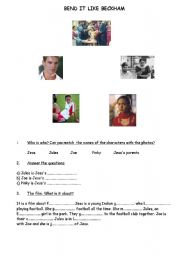 English Worksheet: Movie: Bend It like beckham