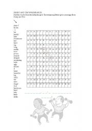 English Worksheet: wordsearch