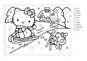 Colouring Hello Kitty