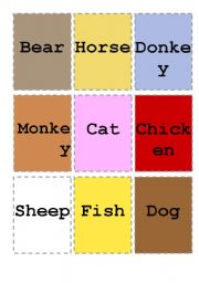 Animals flashcards