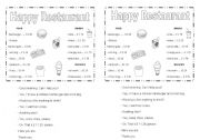 English Worksheet: At the fast food restaurant