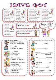 English Worksheet: have got