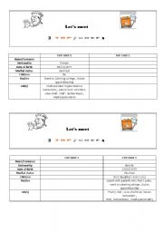 English worksheet: Lets meet  2 top chefs